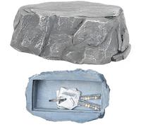 Hide A Spare-Key Fake Rock For Outside, hide a key car, Looks & Feels Like Real Stone, Safe For Gardens, Yards, Geocaching(style:B)