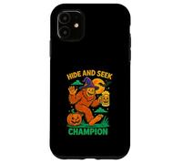 Hide and Seek Champion Funny Bigfoot Halloween Art Carcasa para iPhone 11