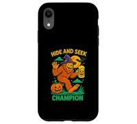 Hide and Seek Champion Funny Bigfoot Halloween Art Carcasa para iPhone XR