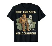 Hide and Seek World Champions Bigfoot Alien Video Games Camiseta