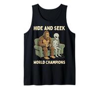 Hide and Seek World Champions Bigfoot Alien Video Games Camiseta sin Mangas