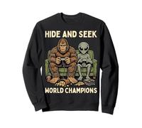 Hide and Seek World Champions Bigfoot Alien Video Games Sudadera