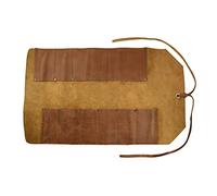 Hide & Drink, Big Tool - Bolsa Enrollable con 12 Ranuras, Almacenamiento de Taller, Organizador de Herramientas de carpintería, Estuche rústico, Cuero de Grano Completo, Hecho a Mano, Caoba de Malta