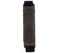 Hide & Drink, Estuche de Piel con Banda elástica para Cuadernos de 15,2 a 17,8 cm, Hecho a Mano, Color marrón borbón