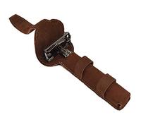 Hide & Drink, Funda protectora de cuero de doble filo para maquinilla de afeitar, bolsa de viaje para afeitar, hecha a mano (gamuza Swayze)