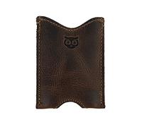 Hide & Drink, Rustic Leather Pocket Sleeve Wallet, for Easy Travelers, Commuters, Card Holder Handmade, Includes 101 Year Warranty (Bourbon Brown)