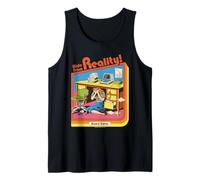 Hide from Reality Sarcastic Retro Vintage Funny Adult Humor Camiseta sin Mangas