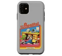 Hide from Reality Sarcastic Retro Vintage Funny Adult Humor Carcasa para iPhone 11