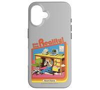 Hide from Reality Sarcastic Retro Vintage Funny Adult Humor Carcasa para iPhone 16