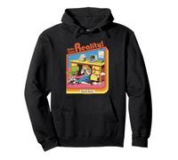 Hide from Reality Sarcastic Retro Vintage Funny Adult Humor Sudadera con Capucha