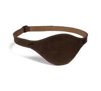 Hide & Play, Parche de ojo pirata, ideal para cosplay, Halloween, actuaciones, películas, espectáculos y carnavales, cuero de grano completo, hecho a mano, marrón bourbon