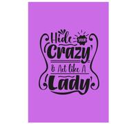 Hide Your Crazy & Act Like a Lady | The Unfiltered Collection Notebook