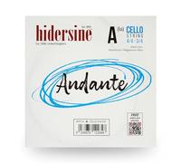 Hidersine Andante CELLO Una cuerda para tamaño 4/4-3/4. Núcleo de acero, cuerda de aleación para mayor durabilidad y facilidad de tocar. Excelente tono y gran valor. Para estudiantes con violonchelo