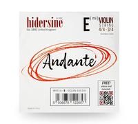 Hidersine Andante - Cuerda E para violín de tamaño 4/4 a 3/4. Núcleo de acero. Gran tono y valor. Perfecto para estudiantes con violines completos y tres cuartos