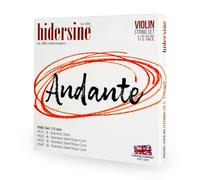 Hidersine Andante - Juego de cuerdas para violín de tamaño 1/2, núcleo de cuerda de acero para una fácil sensación de tocar. Gran tono y gran valor. Cuerdas ideales para violines de tamaño medio. 1