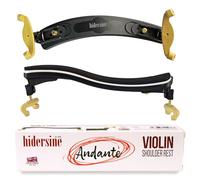 Hidersine ANDANTE Series - Reposamuñecas prémium para violines de tamaño 1/2, construcción de resina ABS duradera, acolchado de espuma ergonómico totalmente ajustable y patas de goma, color negro