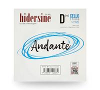 Hidersine Cuerda Andante CELLO D para tamaño 1/2. Núcleo de acero, cuerda de aleación para mayor durabilidad y facilidad de tocar. Excelente tono y gran valor. Para estudiantes de violonchelo con