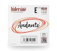 Hidersine Cuerda Andante Single E para violín tamaño 1/16. Cuerda de núcleo de acero. Gran tono y gran valor. Perfecto para estudiantes con violines de tamaño dieciséis