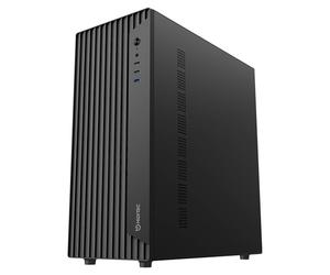 Hiditec BLOK Caja PC ATX Semitorre, Torre Ordenador sin Cristal, USB 3.0 | Chasis Mid Tower negro de acero SPCC, ventilador 120 mm incluido, filtro antipolvo magnético, ATX mATX ITX, 3 años garantía