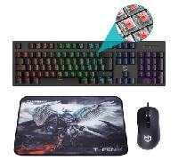 Hiditec Teclado Mecánico GK400 + Ratón Gaming Blitz + Alfombrilla T-Fenix