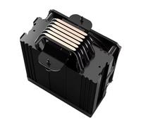 Hiditec - DC10 PRO Procesador Refrigerador de aire 12 cm Negro 1 pieza(s)