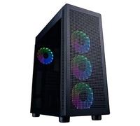 Hiditec H1 Air ARGB Midi Tower Cristal Templado USB 2.0 Negra