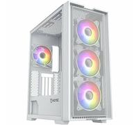 Hiditec H2 Air | Caja PC Gaming Blanca E-ATX | Frontal Mesh 4X ARGB Type-C | Frontal Mesh de alto flujo de aire, 4 ventiladores ARGB espejo infinito, USB Type-C, soporta GPU 370mm y RL 360mm