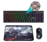 Hiditec Pack Gaming | Teclado Mecánico GK400 + Ratón Blitz + Alfombrilla