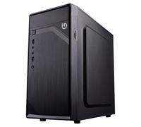 Hiditec Q2 PRO caja PC Micro ATX con fuente 500W, lector SD, USB 3.0, negra | Minitorre Micro ATX e ITX con fuente de alimentación incluida, 2 USB 3.0, lector SD/TF, 6 bahías, ideal oficina