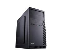Hiditec Q9 Pro | Caja PC Micro ATX | Gestión de Cableado | Negra | Chasis compacto de doble cuerpo | Orificios pasacables | Montaje limpio y buen flujo de aire