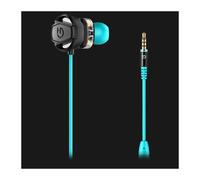 Hiditec - Taiko Auriculares Alámbrico Dentro de oído Juego Negro, Turquesa