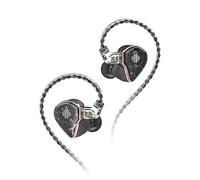 Hidizs MD4 4 Controladores de armadura equilibrada HiFi in-Ear Monitores IEMs in-Ear Auriculares, ajuste personalizable, auriculares híbridos de armadura de banlance (negro)