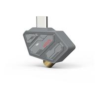 Hidizs SD2 - Amplificador de Auriculares Portátil Tipo C a Adaptador de 3,5 mm Dongle DAC Decodificador de Audio de Alta Resolución Audio, Blanco