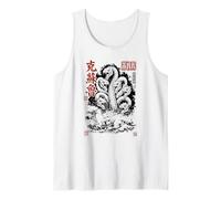 Hidra Monstruo Marino Arte Japonés Ukiyo-e Camiseta sin Mangas