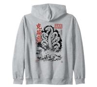 Hidra Monstruo Marino Arte Japonés Ukiyo-e Sudadera con Capucha