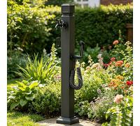 Hidrante de jardín a prueba de heladas, grifo de agua de 60/80/95cm soporte manguera, grifo de jardín independiente con espiga exteriores grifo de pedestal lavado cuadrado(Style 5,Height: 80cm/31.5in)