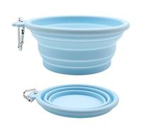Hidratación de contenedor de Silicona Impermeable para hidratación Pequeño Medios de tamaño Camisetas de Picnic | Tazón Plegable para Perros, Recipiente portátil para Comida y Agua de Viaje -