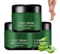 Hidratante Calmante para Pies con Aloe Vera, Bálsamo para Pies, Hidratante para Talones y Pies Secos y Agrietados; Efecto Refrescante para Hombres y Mujeres. (3Piezas)
