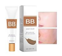 Hidratante Con Color Y FPS 30 BB Cream Larga Duración Cobertura Completa | Base Bb Cream Para Un Look Natural Piel Clara A Media Base Facial Ligera Acabado Radiante Natural D