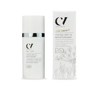 Hidratante DD con Color SPF15 Medium Age Defy+ de Green People - Crema de Día Correctora de Color Antienvejecimiento Natural - Libre de Alcohol - Vegano, 30 ml