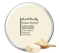 Hidratante de manteca de karité orgánica de 200 ml, 100% pura y natural, mantequilla corporal hidratante profunda para piel seca, estrías, cuidado del cabello y antienvejecimiento