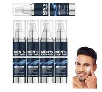 Hidratante facial para hombre, 6 en 1, crema facial antienvejecimiento para hombres con manteca de karité, reduce las arrugas, manchas oscuras y bolsas de ojos, loción para después del afeitado para
