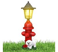 Hidratante Fuego para Perros, Hidratante Fuego Falso | Luces Estatuas Decorativas Harz -Peso en Campo Al Aire Libre, Falsa Hidranta para Entrenamiento de Jardín, Decoraciones para de