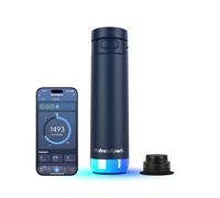 Hidrate Spark PRO 2 - Botella de Hidratación Inteligente con Recordatorios & Seguimiento, 621ml Acero Inox - Sincroniza con Apple Health, Fitbit, Anillos & Relojes - Paja Navy