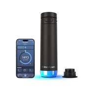 Hidrate Spark PRO 2 - Botella de Hidratación Inteligente con Recordatorios & Seguimiento, 621ml Acero Inox - Sincroniza con Apple Health, Fitbit, Anillos & Relojes - Paja Negro