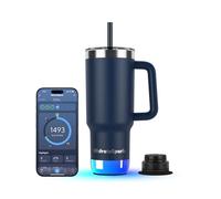 Hidrate Spark PRO 2 - Vaso de Hidratación Inteligente con Recordatorios & Seguimiento, 887ml Acero Inox - Sincroniza con Apple Health, Fitbit, Anillos & Relojes - Navy