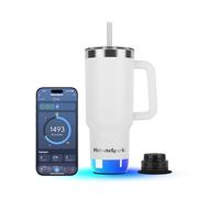 Hidrate Spark PRO 2 Vaso Inteligente - 887 ml, Acero Inoxidable, Registra Ingesta, Se Ilumina y Suena, Tapa Chug, Sin BPA, Sincronización Bluetooth, Blanco (Apple Find My)