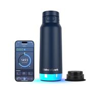 HidrateSpark PRO 2 - Botella de Hidratación Inteligente con Recordatorios & Seguimiento, 946ml Acero Inox - Sincroniza con Apple Health, Fitbit, Anillos & Relojes - Chug Navy