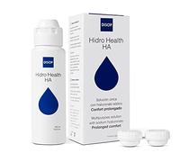 Hidro Health HA Solución Única con Ácido Hialurónico para todo Tipo de Lentes de Contacto Blandas con Portalentes Antimicrobiano (100 ml)