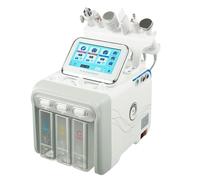 hidrodermoabrasión profesional 6 en 1, hidrógeno agua, oxígeno de belleza, dermoabrasión hidrodro, máquina de limpieza H2-O2 Small Bubble Jet Skin Scrubbing Machine